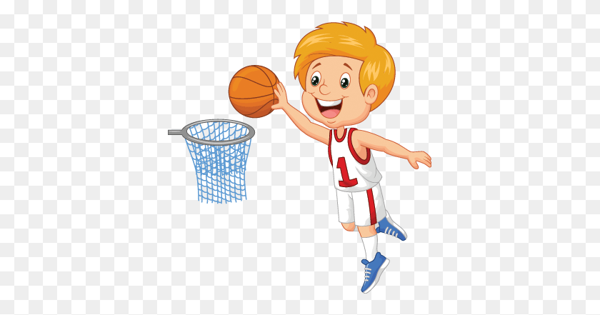 369x381 Little Boy Clip Art - Basketball Hoop Clipart