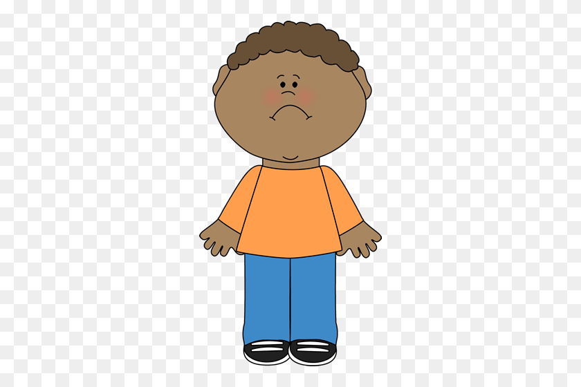 264x500 Little Boy Clipart Sad - Baby Brother Clipart