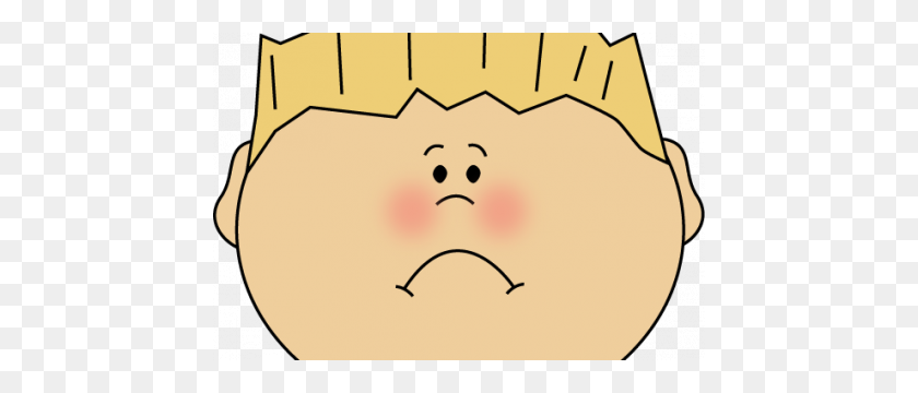 450x300 Little Boy Clipart Sad Face - Sad Face Images Clip Art