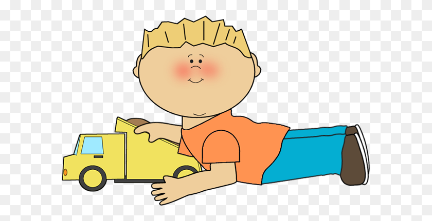 600x371 Little Boy Clipart Truck - Dump Truck Clipart