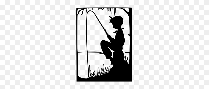225x297 Little Boy Silhouette Boy Fishing Silhouette Here Is A Truly - Prince Charming Clipart