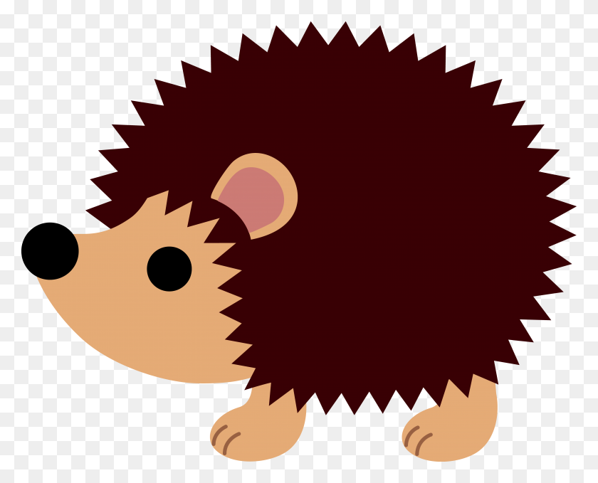 6268x4975 Little Brown Hedgehog - Kids Helping Others Clipart