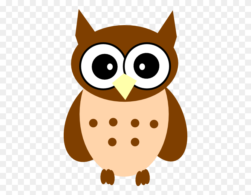 414x594 Little Brown Owl Clip Art - Velcro Clipart