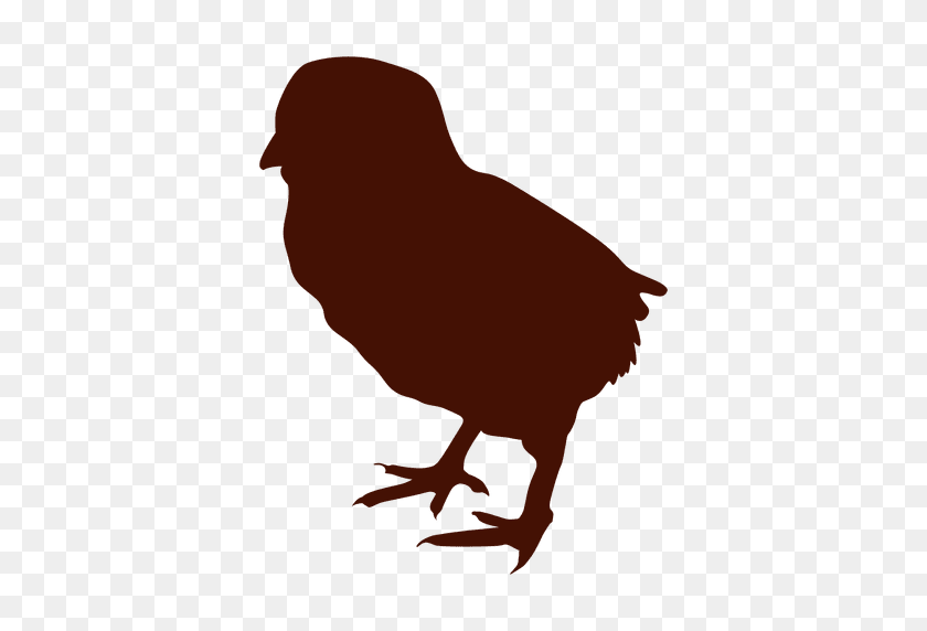 512x512 Little Chicken Bird Silhouette - Chicken Little PNG