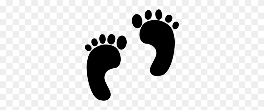 299x291 Little Footprints Clip Art - Baby Footprints Clipart