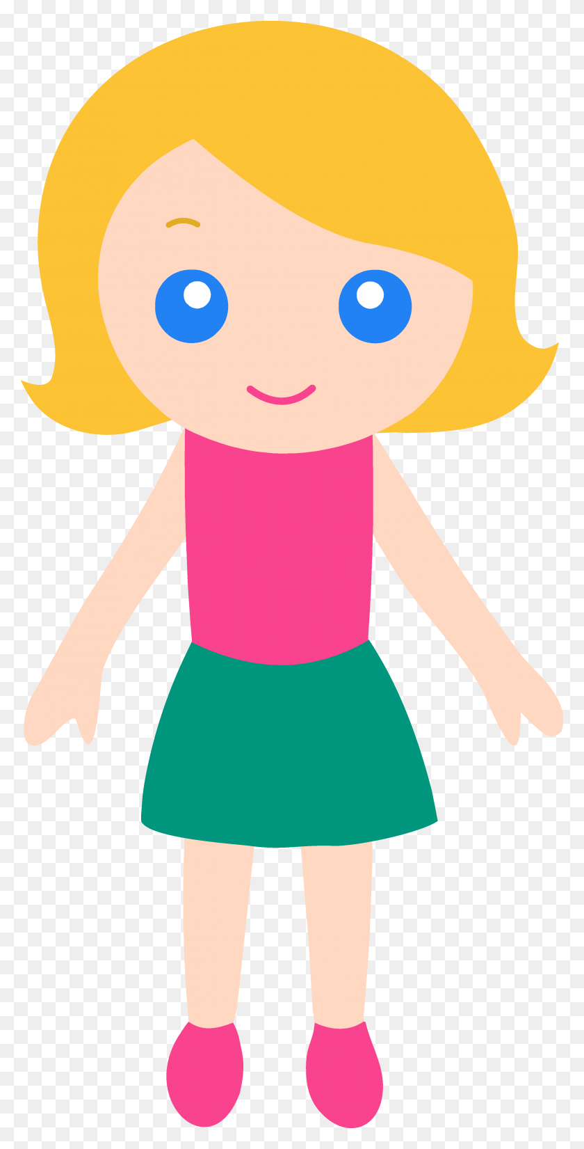 2854x5822 Little Girl Clipart Png Collection - Girl Studying Clipart
