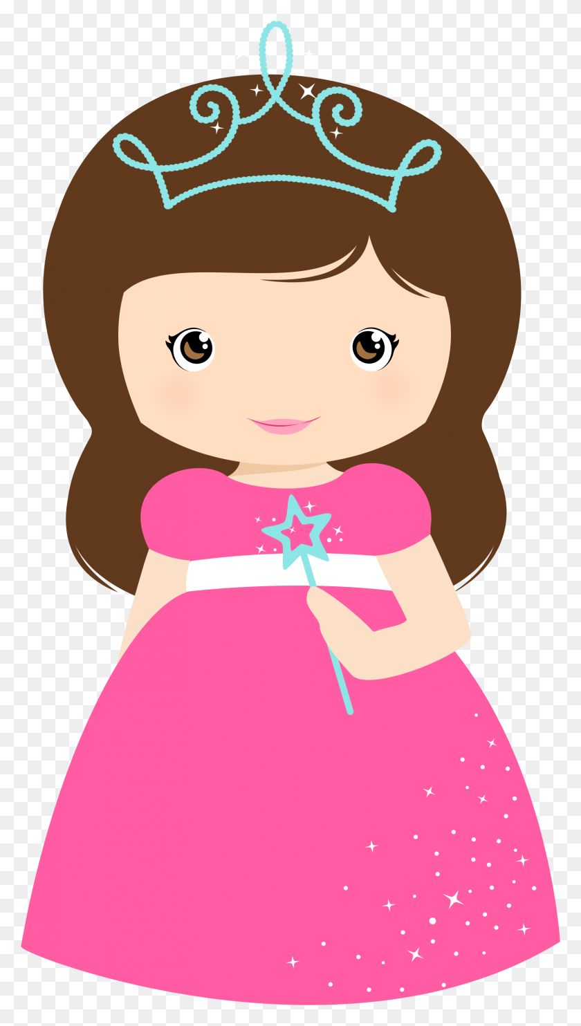 1643x3001 Маленькая Девочка Принцесса Клипарт - Принцесса Жезл Клипарт