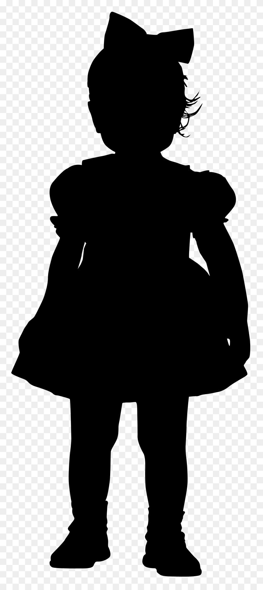 3428x8000 Little Girl Silhouette Png Clip Art - Girl PNG Clipart