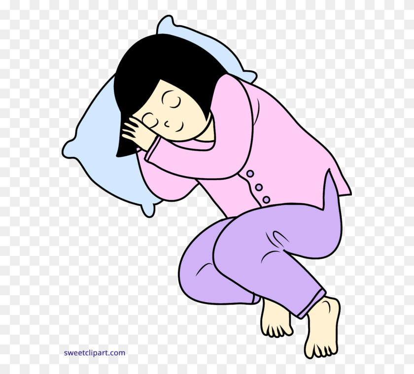 589x700 Little Girl Sleeping Clipart Clipart - Someone Sleeping Clipart