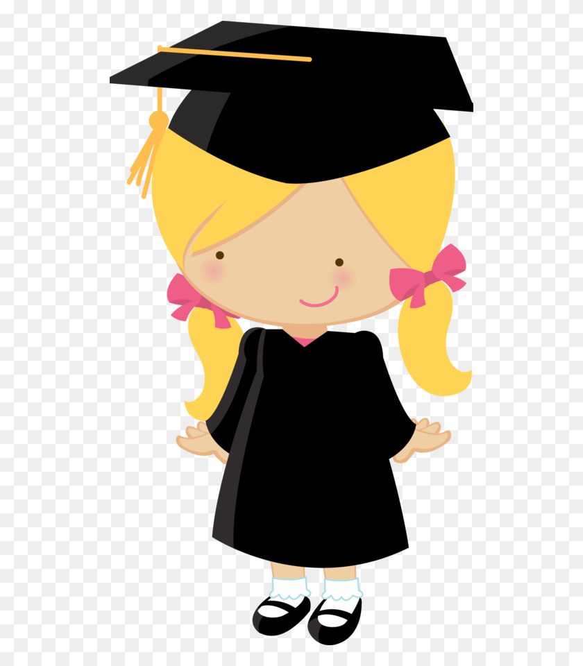524x900 Little Graduates - College Diploma Clipart