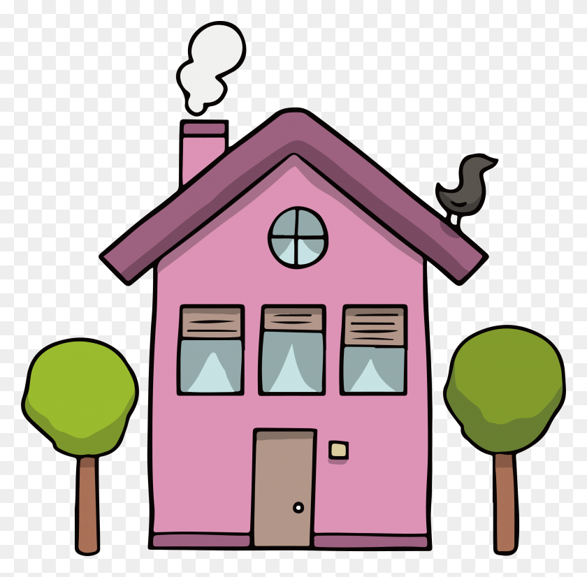 3101x3049 Little House Clip Art - Roof Clipart