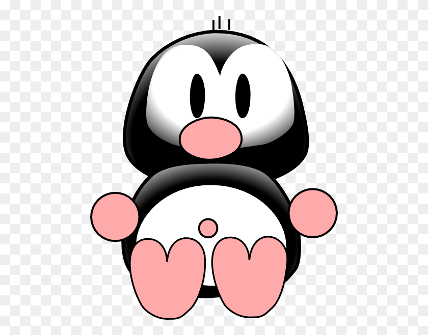 486x598 Маленький Пингвин С Тунцом Картинки - Тунец Клипарт