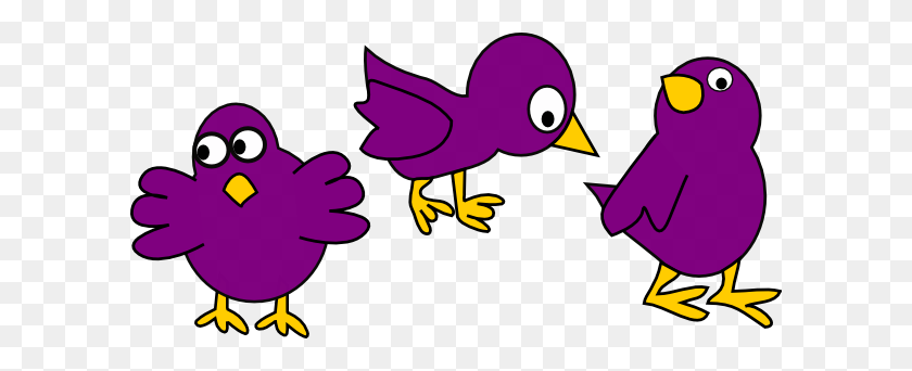 600x282 Little Purple Chicks With No Mom Clip Art - Chicken Little Clipart
