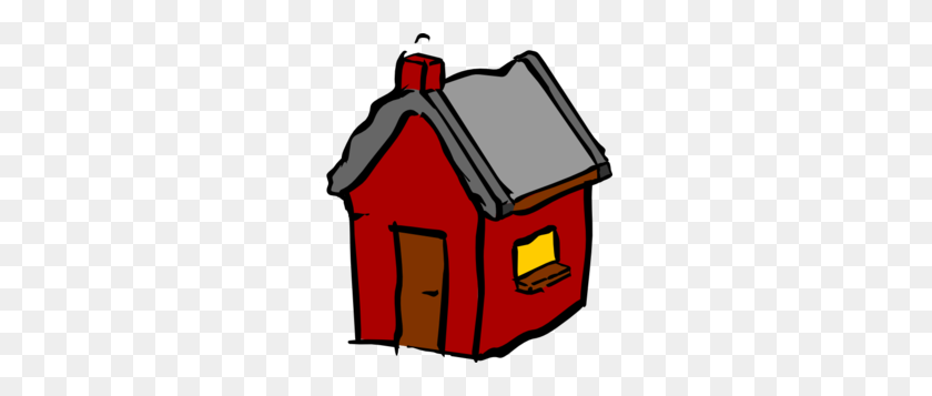 264x297 Little Shed Clip Art - Burning Building Clipart