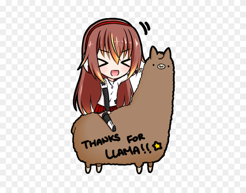 600x600 Llama Clipart Chibi - Cute Llama Clipart