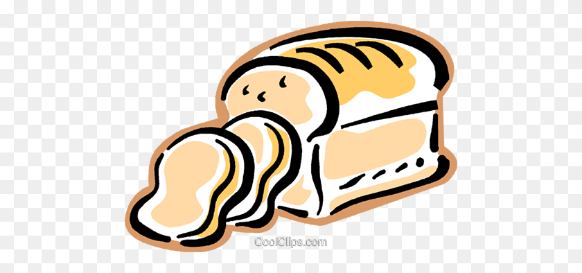 480x334 Loaf Of Bread Royalty Free Vector Clip Art Illustration - Bread Clipart Free