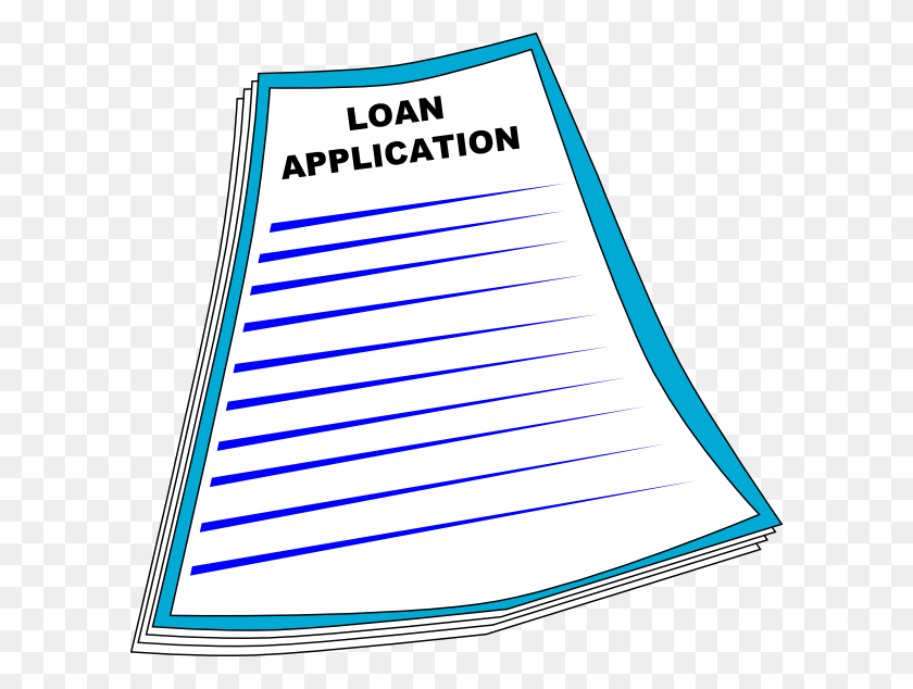 600x574 Loan Application Clip Art Free Vector - Form Clipart