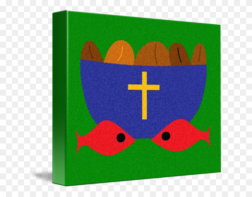 650x599 Loaves Fishes - Loaves And Fishes Clipart