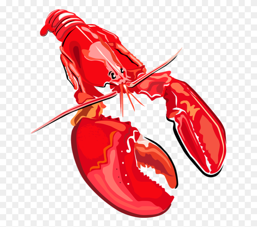 640x682 Lobster Clipart Shellfish - Shellfish Clipart