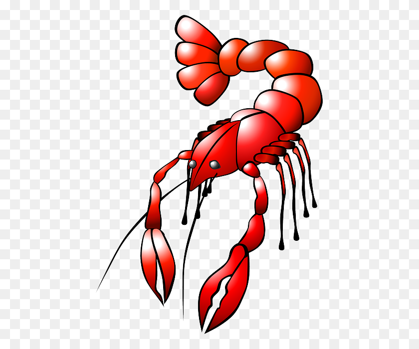 455x640 Lobster, Crayfish, Animal, Food, Red, Sea, Crawl Clipart Idea - Crawl Clipart