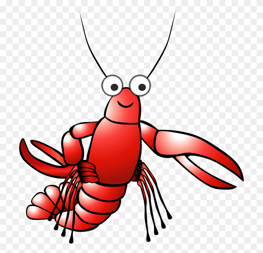 718x750 Lobster Crayfish As Food Shrimp Decapoda Seafood - Shrimp Clipart Black And White