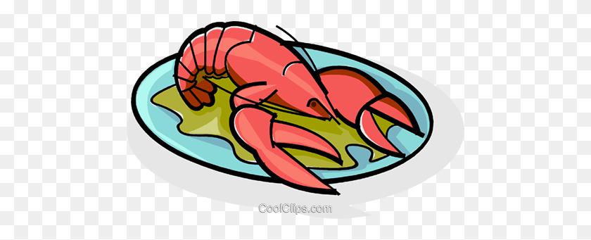 480x281 Lobster Royalty Free Vector Clip Art Illustration - Lobster Clipart