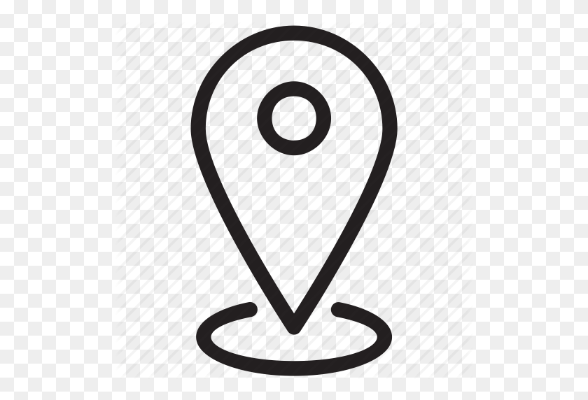 512x512 Location Icon White Png Png Image - Instagram Icon White PNG