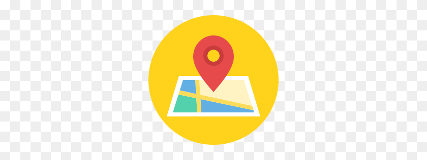 256x256 Location Marker Icon Flat - Location Icon PNG Transparent