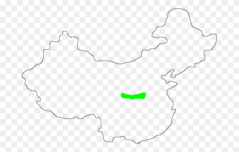 685x476 Ubicación De Qinlin En El Mapa De China - Mapa De China Png