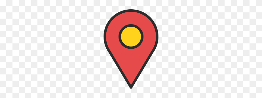 256x256 Location Pn Compact Outline Filled - Location Symbol PNG