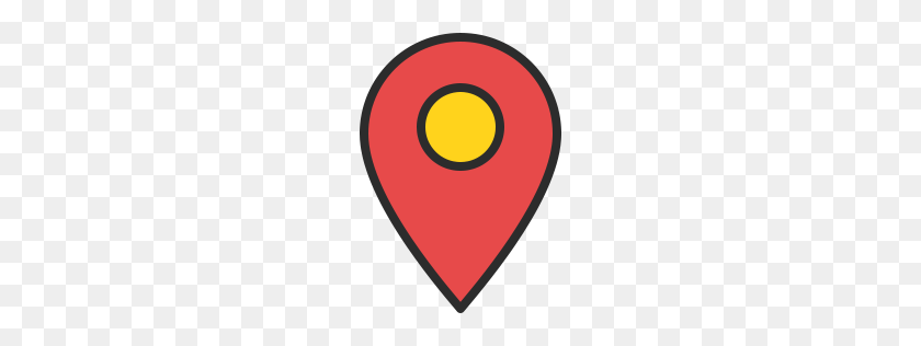 256x256 Location Pn Outline Filled - Location Logo PNG