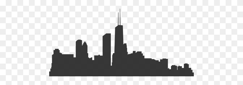 500x234 Location Rouge Media - City Skyline Silhouette PNG