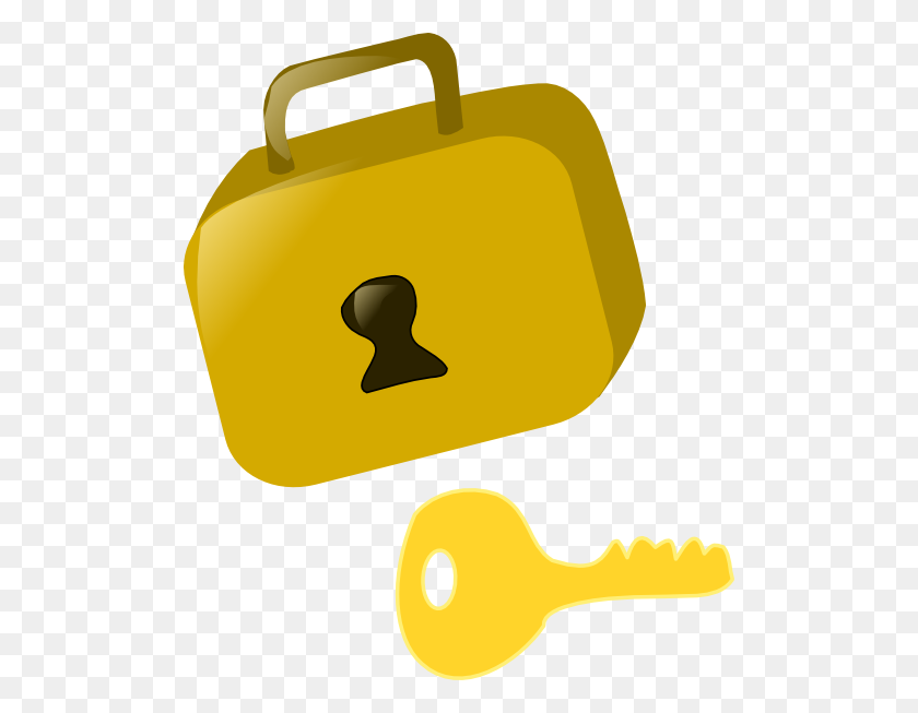 504x593 Lock And Key Clip Art Free Vector - Old Key Clipart