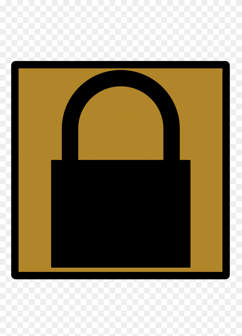 1689x2400 Lock Clipart Silhouette - Locked Door Clipart