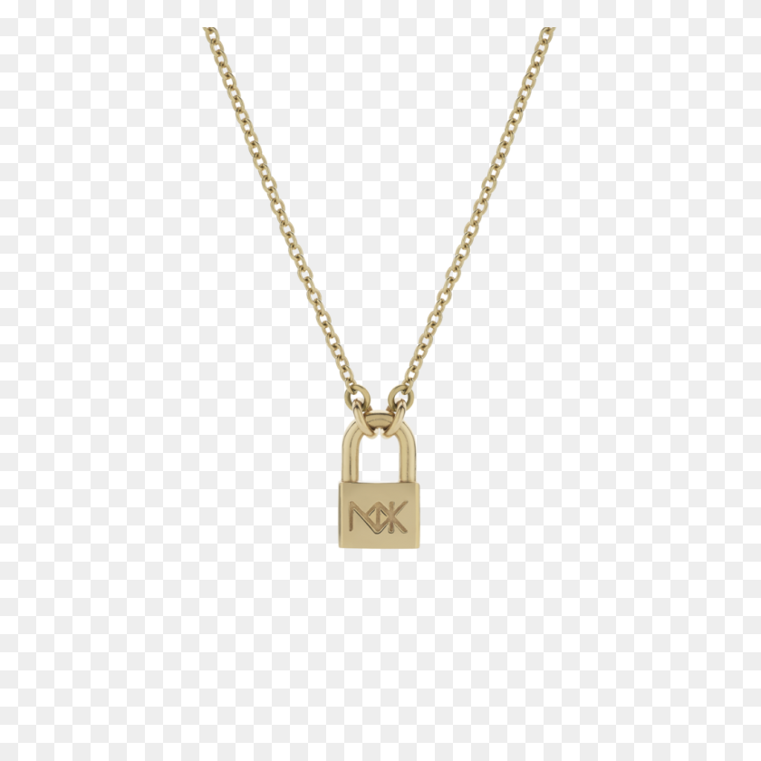 Lock Necklace Medium Meadowlark Jewellery Chain Necklace Png