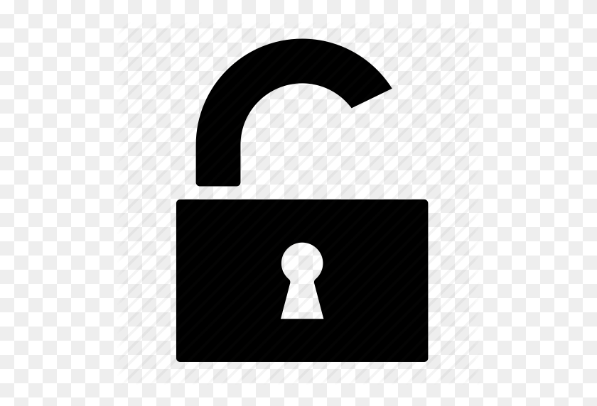 512x512 Lock, Padlock, Unlock Icon - Lock Icon PNG