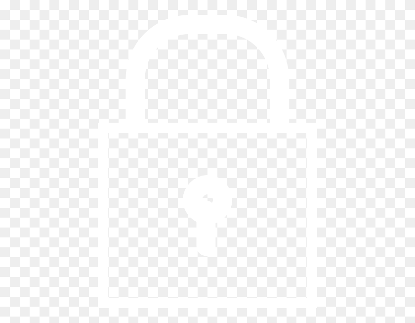 444x593 Lock White Padlock Clip Art - Padlock Clipart