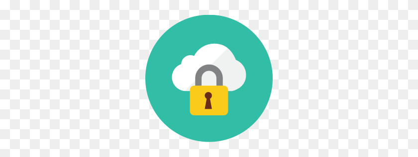 256x256 Locked Cloud Icon Kameleon Iconset Webalys - Cloud Icon PNG