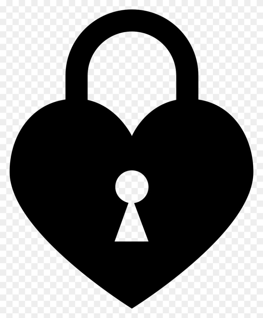 800x980 Locked Heart Heart Lock Png Icon Free Download - Lock PNG