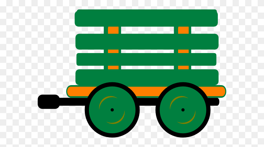600x408 Locomotive Clipart Green Train - Train Caboose Clipart