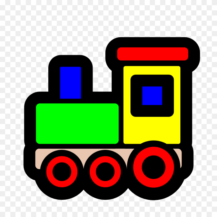 800x800 Locomotive Clipart Transportation - Index Cards Clipart