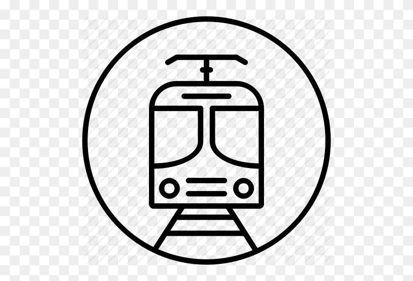 512x512 Locomotora, Transporte Público, Ferrocarril, Metro, Tren, Trenes - Imágenes Prediseñadas De Ferrocarril Subterráneo