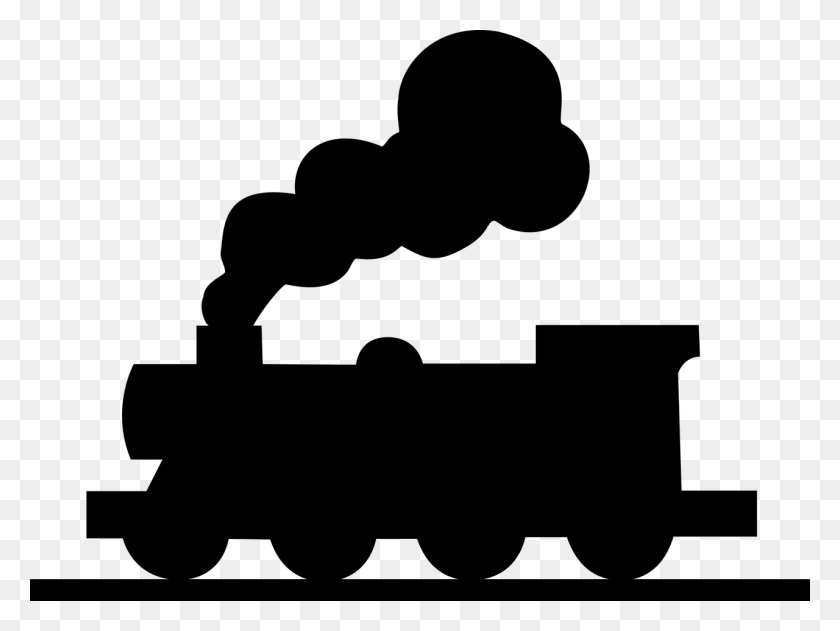 1280x938 Locomotive, Railroad, Silhouette, Train, Transportation Cricut - Train Clipart Outline