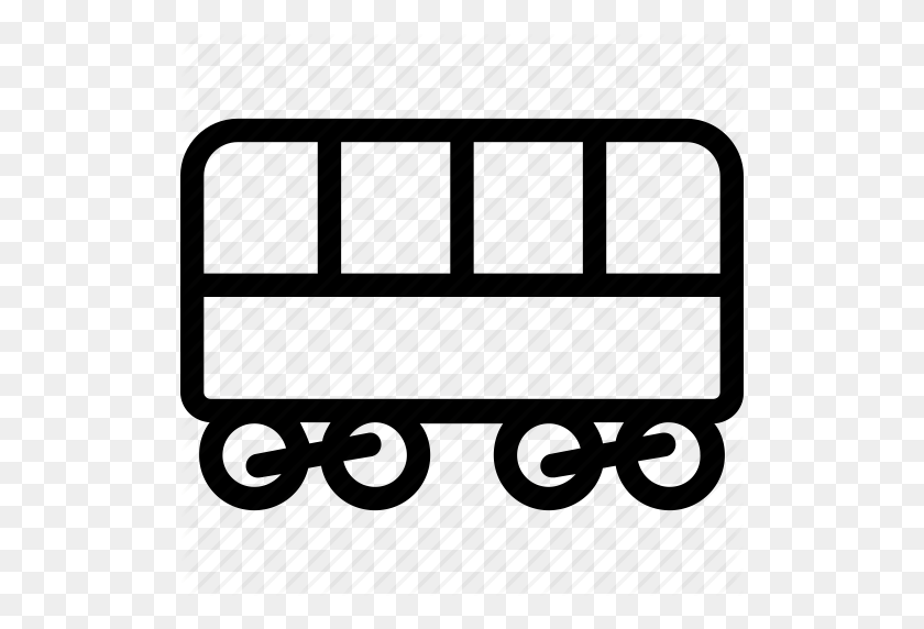 512x512 Locomotora, Tren, Bogie De Tren, Transporte, Icono De Viaje - Imágenes Prediseñadas De Tren En Blanco Y Negro