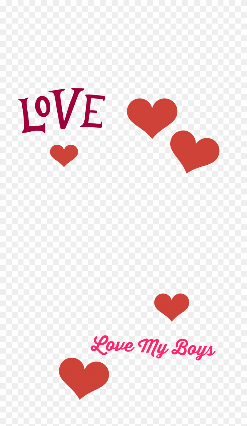 1080x1920 Logan Love Phantomforsnapchat - Heart Filter PNG