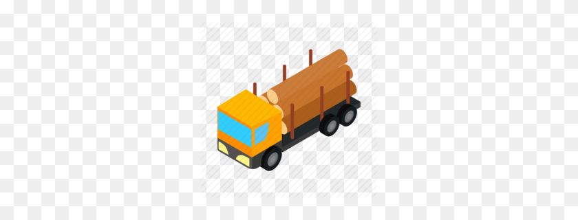 260x260 Logging Truck Clipart - Old Pickup Truck Clipart