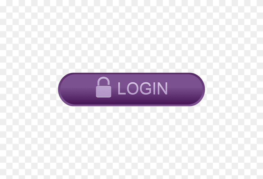 512x512 Login Purple Button - Login PNG