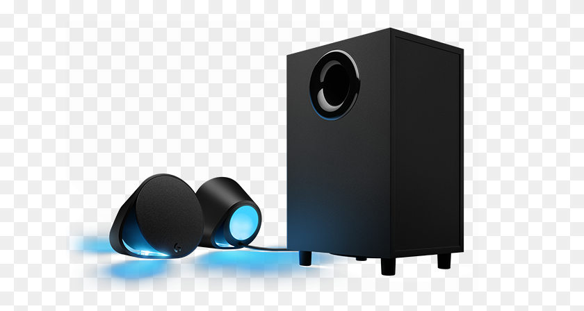650x388 Logitech Lightsync Pc Gaming Speaker - Speaker PNG
