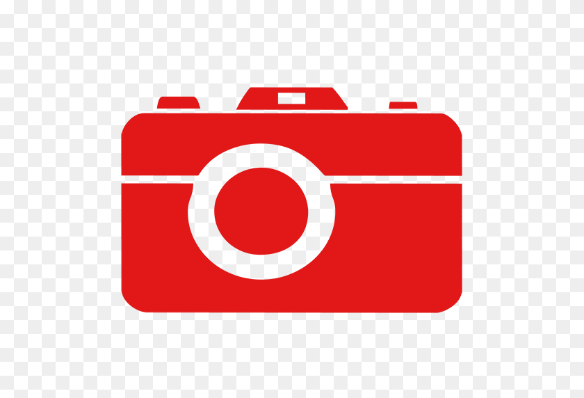 512x512 Logo - Red Camera PNG