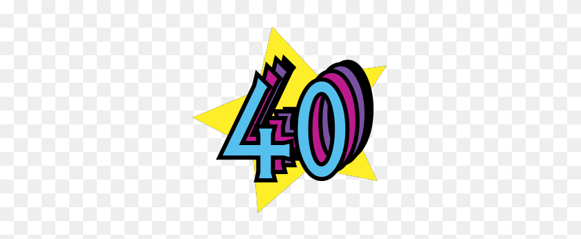 300x286 Logo - 40th Birthday Clipart